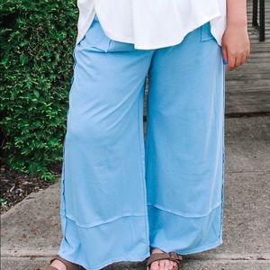 Plus Size Blue Sweatpants